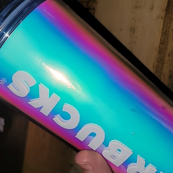 Starbucks 2023 Iridescent Dome Venti Tumbler Dichroic Holographic Tumbler Cup - Picture 2 of 6